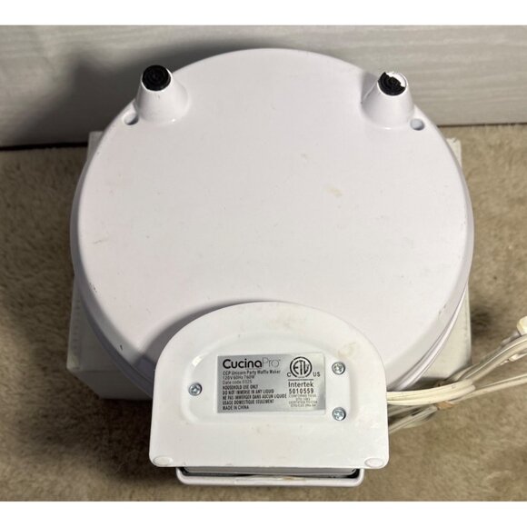 Waffle Wow Maker Unicorn Pony Party 120V 760W Non-Stick Plates CucinaPro - Picture 7 of 9